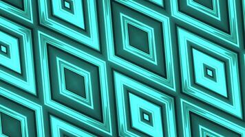 Hypnotic pattern with diamonds on surface. Motion. Beautiful 3D animation with hypnotic diamonds on surface. Metallic surface texture with moving diamond pattern video