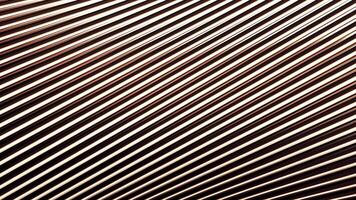 fundo do diagonal 3d linhas em superfície. movimento. diagonal linhas mover dentro fluxo em superfície com hipnótico efeito. diagonal linhas mover dentro fundo video