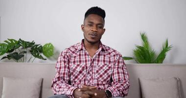 Man Looking and Teach with Camera During Phone Conference video