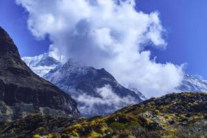 Tharpu Chuli Mountain, Majestic Mountain Views from Machapuchare to Deurali, Annapurna Trek Nepal photo