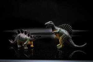 The Stegosaurus was a large and robust quadrupedal herbivorous dinosaur, with an arched profile. Spinosaurus is an extinct genus of spinosaurid theropod dinosaur photo