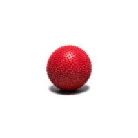 Massage Ball small red rubber ball with a spiky surface for trigger point massage casting png