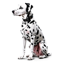 Silhouette of Dalmatian Dog isolated on transparent background png