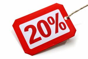 Big savings with this 20 off red tag photo