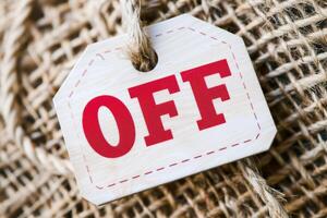 Big Savings with Red Off Tag photo