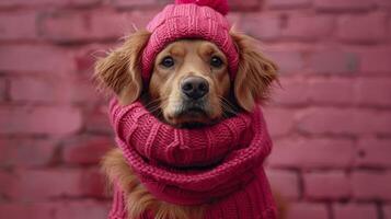The super cute dog, Hea, is funny, dressed up and wearing glasses. photo
