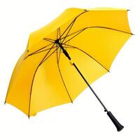 Umbrella or parasol with handle isolated on white background, 3D rendering photo