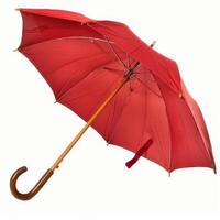 Umbrella or parasol with handle isolated on white background, 3D rendering photo