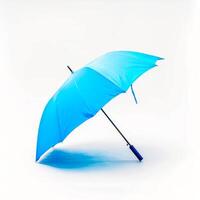 Umbrella or parasol with handle isolated on white background, 3D rendering photo