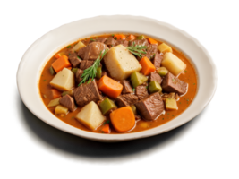 Beef Stew Hearty beef stew with tender chunks of meat and vegetables winter warmer png