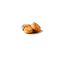 Chicken nuggets with crispy breading suspended and steaming Food and culinary concept png