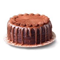 Chocolate cake mandala a decadent arrangement of chocolate cake slices with frosting dripping and cocoa png