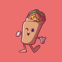 Happy Wrap character in a cool pose vector