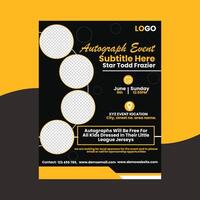 Creative A4 size single sided Flyer design template vector