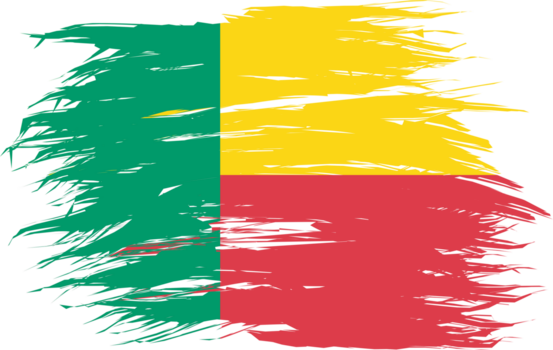 benin flagga abstrakt form png