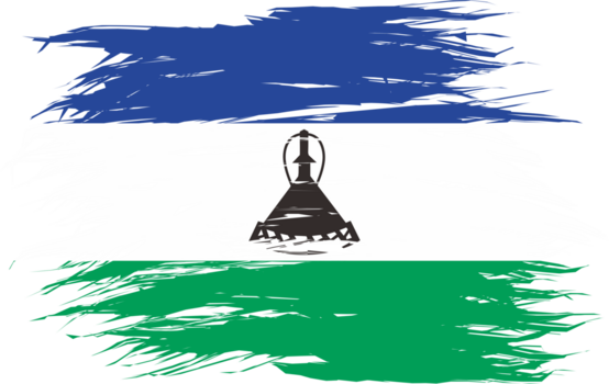 lesotho flagga abstrakt form png