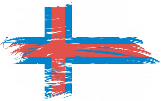 faroe öar flagga abstrakt form png