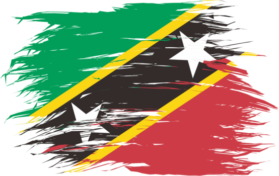 helgon kitts och nevis flagga abstrakt form png