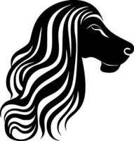 Afghan Hound - High Quality Logo - illustration ideal for T-shirt graphic vector