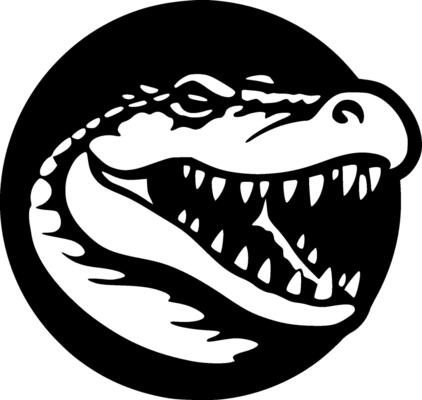 Alligator, Minimalist and Simple Silhouette - illustration