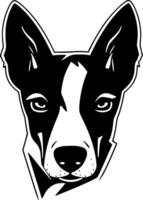 Basenji, Minimalist and Simple Silhouette - illustration vector