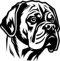 Boxer, Minimalist and Simple Silhouette - illustration vector