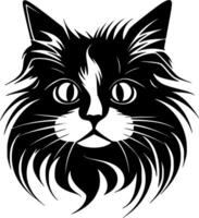 Cat, Minimalist and Simple Silhouette - illustration vector