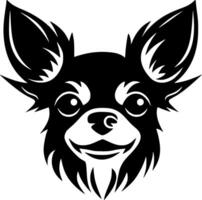 Chihuahua - Black and White Isolated Icon - illustration vector