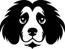 Dog, Minimalist and Simple Silhouette - illustration vector