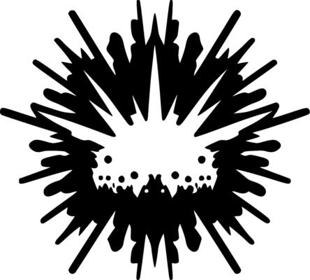 Explosion, Minimalist and Simple Silhouette - illustration