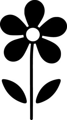 Flower - Minimalist and Flat Logo - illustration