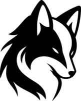 Fox, Minimalist and Simple Silhouette - illustration vector