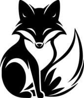 Fox, Minimalist and Simple Silhouette - illustration vector