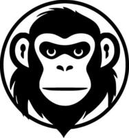 Monkey - Minimalist and Flat Logo - illustration vector