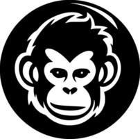 Monkey - Minimalist and Flat Logo - illustration vector