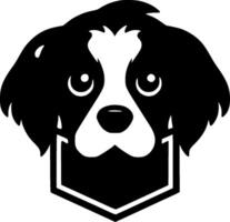Puppy, Minimalist and Simple Silhouette - illustration vector