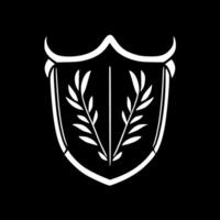 Shield, Minimalist and Simple Silhouette - illustration vector