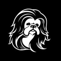 Shih Tzu - Minimalist and Flat Logo - illustration vector