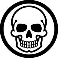 Skull, Minimalist and Simple Silhouette - illustration vector