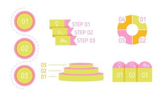 infographics elements. Set of templates information visualization elements. Business presentation vector