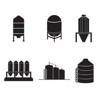 silo simple icon vector