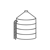 silo simple icon vector