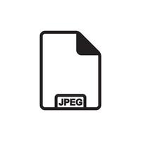 JPEG file icon vector