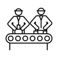 Assembly line icon vector