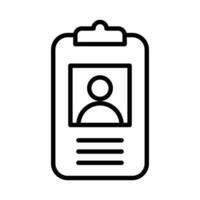 Assignment icon outline vector