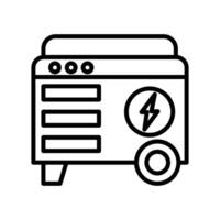 Portable power generator icon vector
