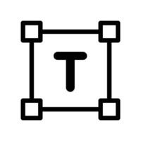 Text box icon vector
