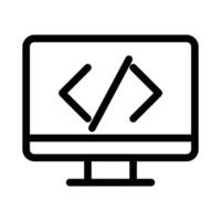 coding program icon vector