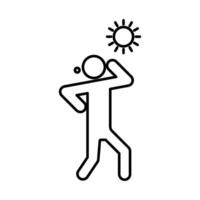 hot human icon vector
