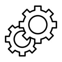processing icon outline vector